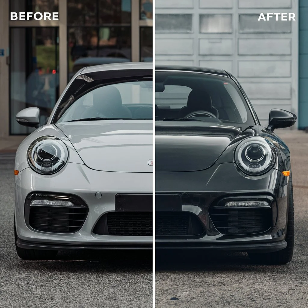 Before and After Window Tinting