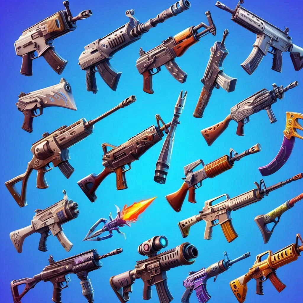 all fortnite weapons images no background